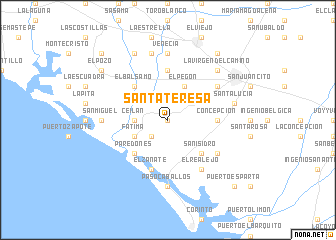 map of Santa Teresa