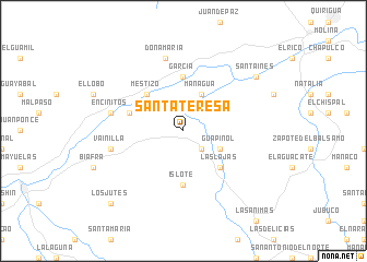 map of Santa Teresa