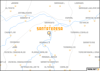 map of Santa Teresa