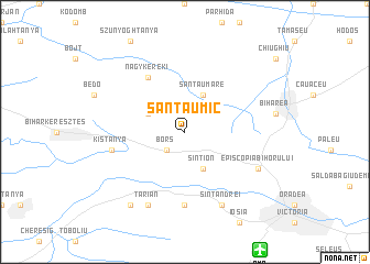 map of Santău Mic