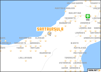 map of Santa Úrsula