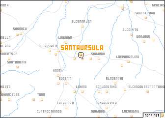 map of Santa Úrsula