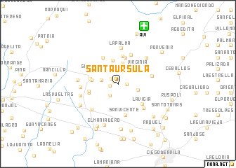map of Santa Úrsula