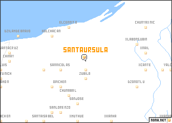 map of Santa Úrsula