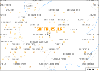 map of Santa Úrsula