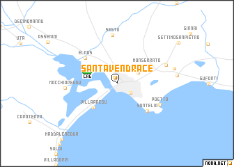 map of SantʼAvendrace