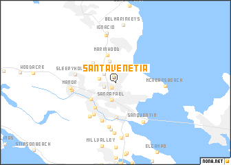 map of Santa Venetia