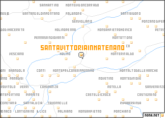 map of Santa Vittoria in Matenano