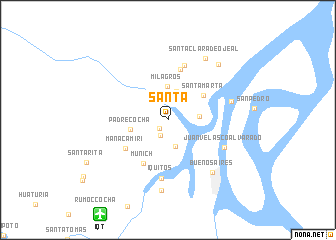 map of Santa