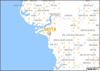 map of Santa