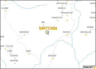 map of Santchou