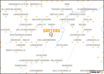 map of Santeau