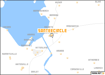 map of Santee Circle