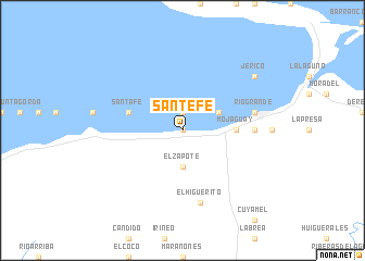 map of Sante Fe