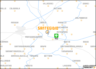 map of SantʼEgidio