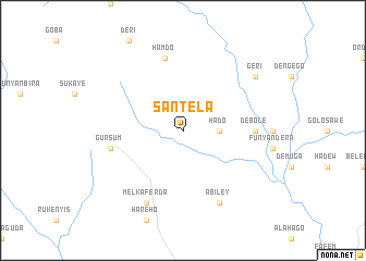 map of Santela