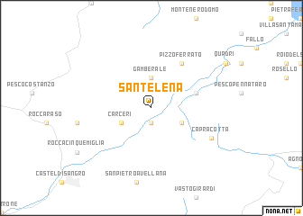 map of SantʼElena
