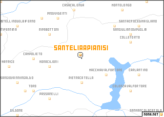 map of SantʼElia a Pianisi