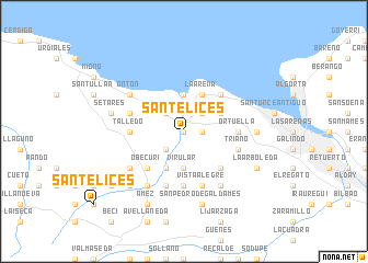 map of Santelices