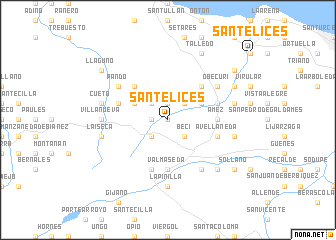 map of Santelices