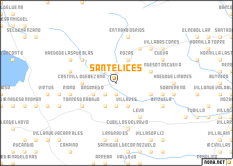 map of Santelices