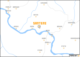 map of Santere