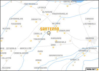 map of Santerno