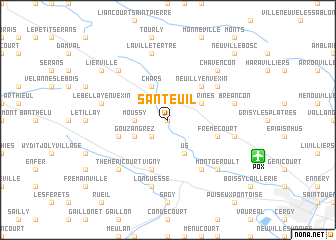 map of Santeuil