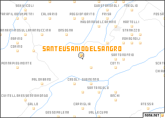 map of SantʼEusanio del Sangro