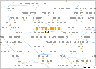 map of SantʼEusebio