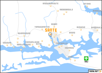 map of Santé