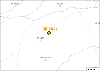 map of Sānthal