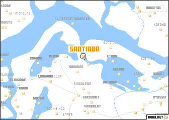 map of Santiaba