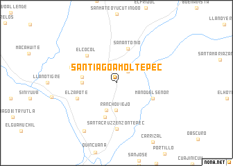 map of Santiago Amoltepec