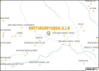 map of Santiago Ayuquililla