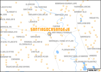 map of Santiago Casandejé