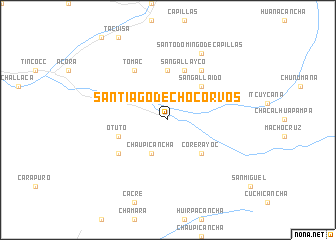 map of Santiago de Chocorvos