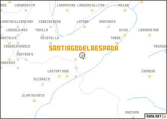 map of Santiago de la Espada