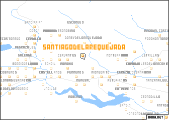 map of Santiago de la Requejada