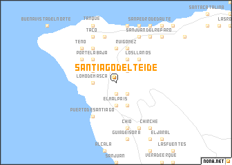 map of Santiago del Teide