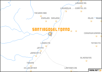 map of Santiago del Torno