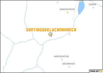 map of Santiago de Lucanamarca