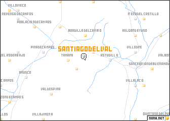 map of Santiago del Val