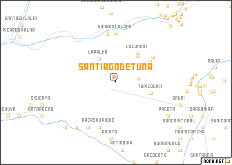 map of Santiago de Tuna