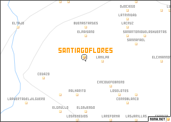 map of Santiago Flores