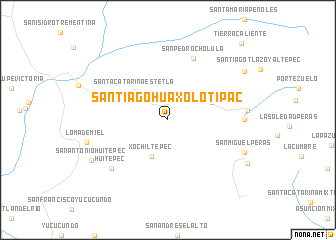map of Santiago Huaxolotipac