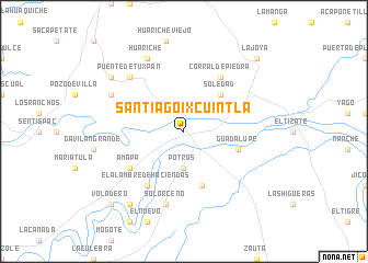 map of Santiago Ixcuintla