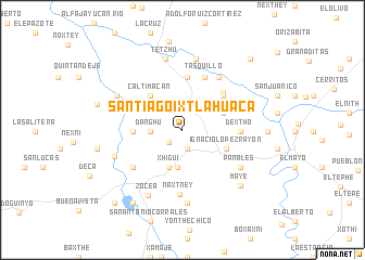 map of Santiago Ixtlahuaca