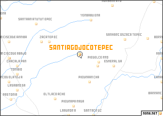 map of Santiago Jocotepec