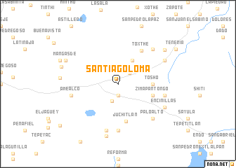 map of Santiago Loma